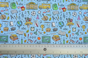 School Fun Custom Print 100% Cotton